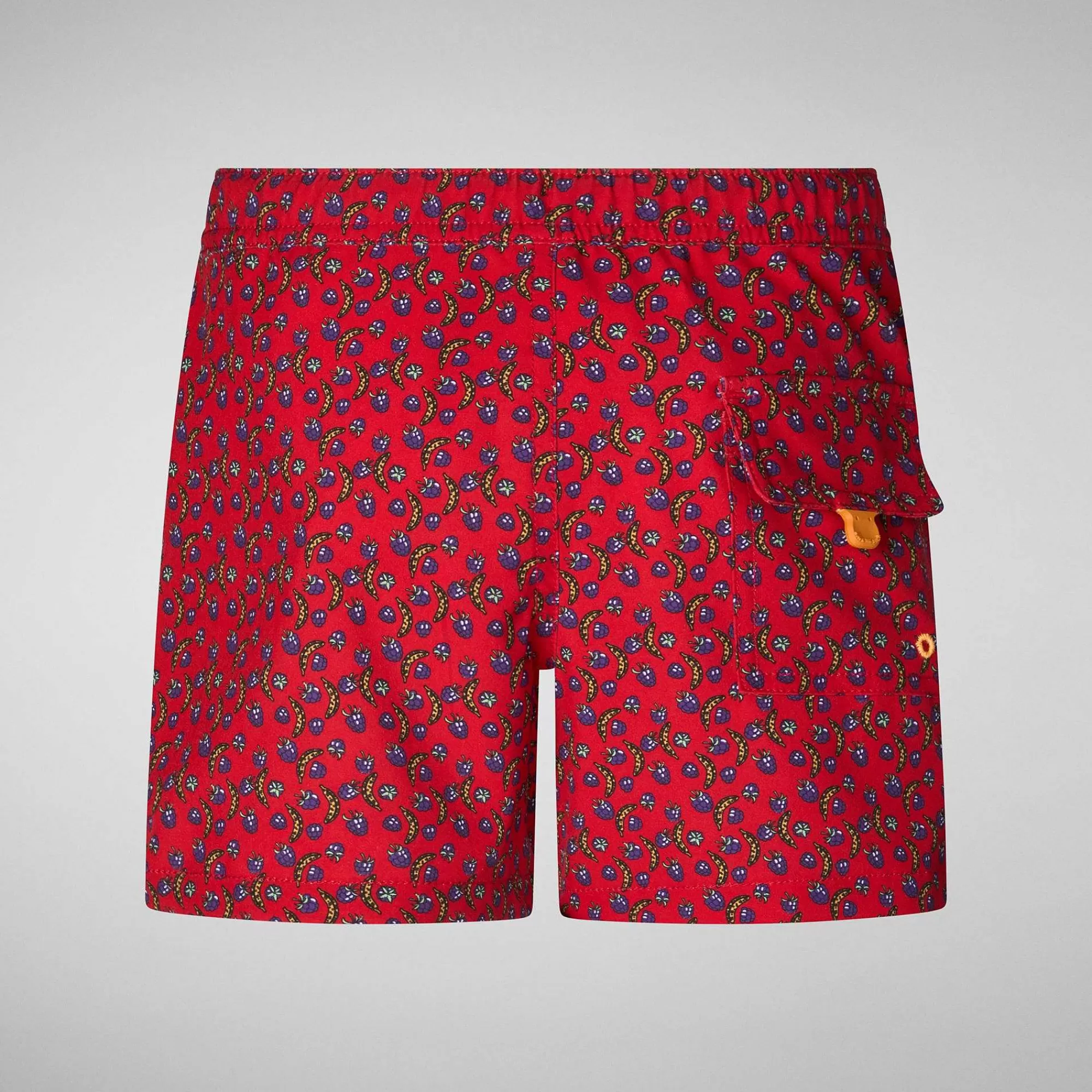 Costumi Da Bagno^Save The Duck Costume Da Bagno Bambino Getu Stampa Frutta Su Fondo Rosso
