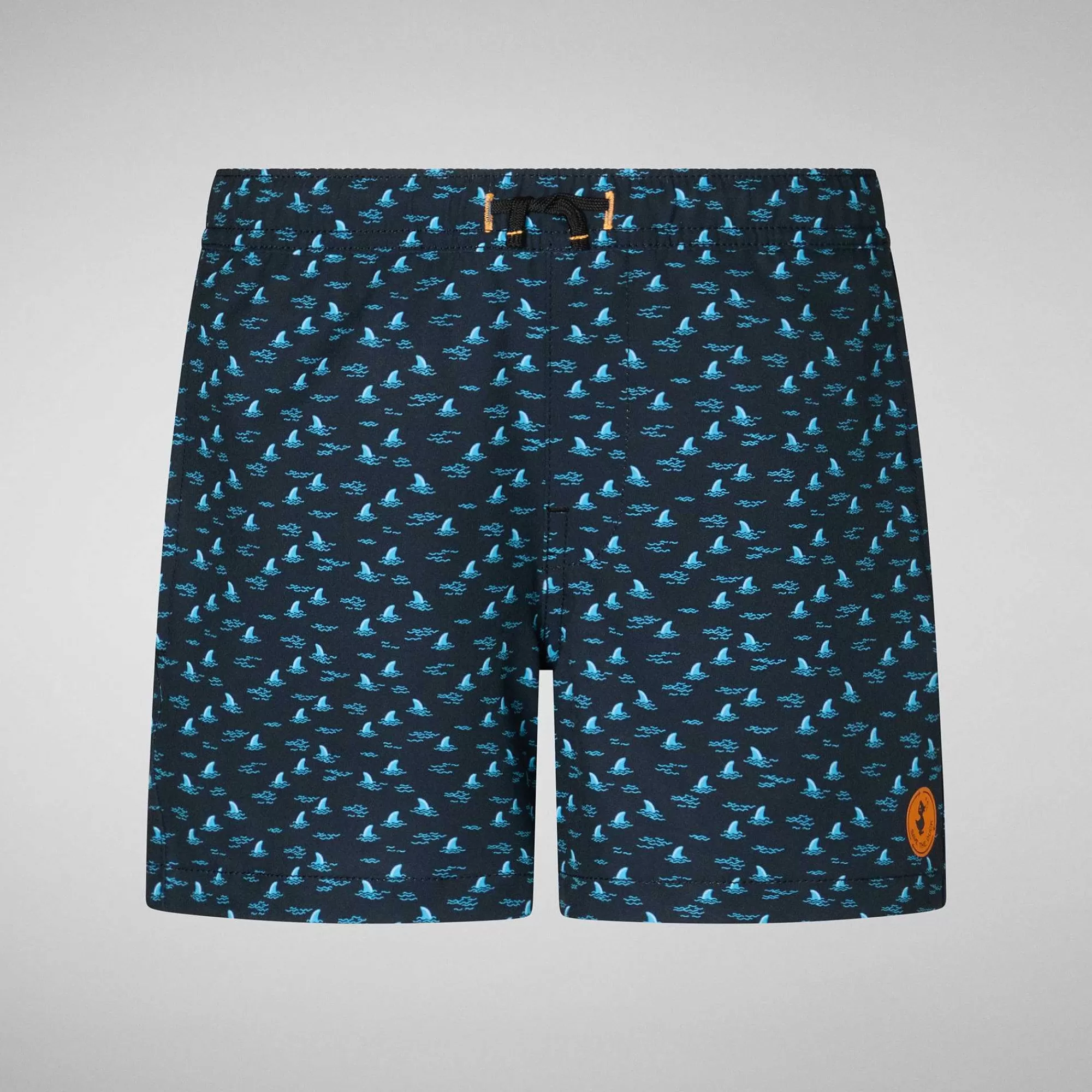 Costumi Da Bagno^Save The Duck Costume Da Bagno Bambino Getu Stampa Pinna Di Squalo Su Fondo Blu Navy