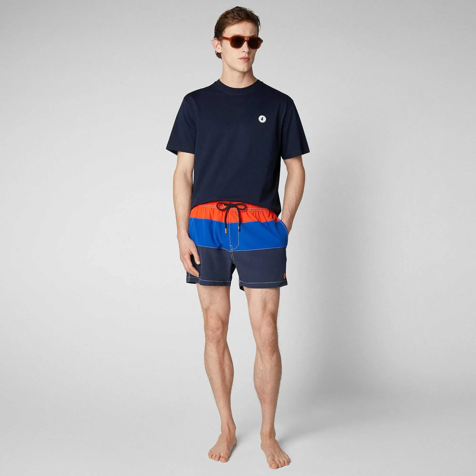 Costumi Da Bagno^Save The Duck Costume Da Bagno Uomo Toty Rosso Acceso, Blu Elettrico E Blu Navy