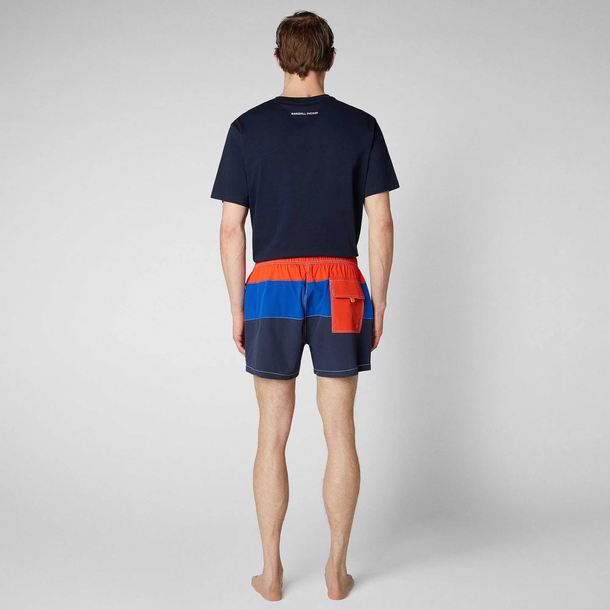 Costumi Da Bagno^Save The Duck Costume Da Bagno Uomo Toty Rosso Acceso, Blu Elettrico E Blu Navy