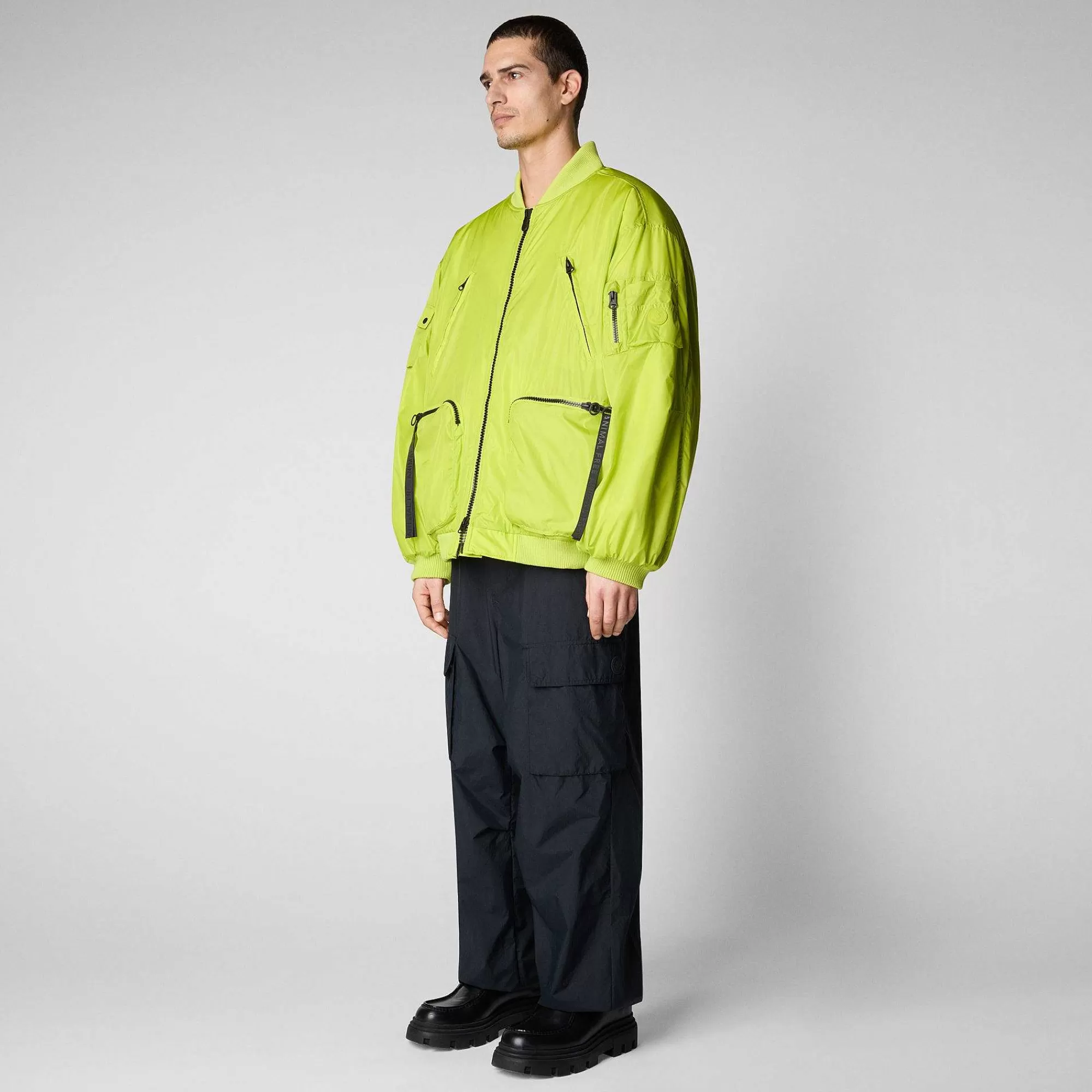 Giacche^Save The Duck Giacca Bomber Unisex Usher In Verde Lime