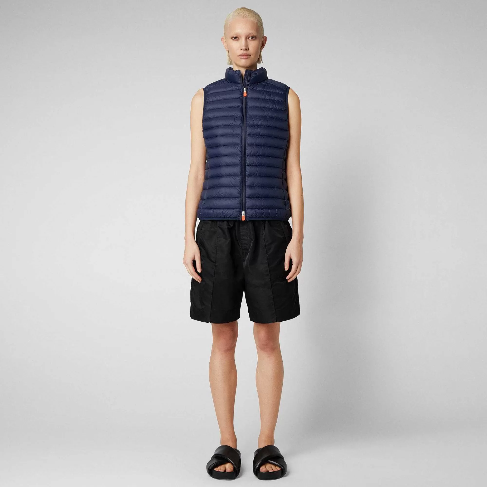 Gilets^Save The Duck Gilet Imbottito Donna Charlotte Blu Navy