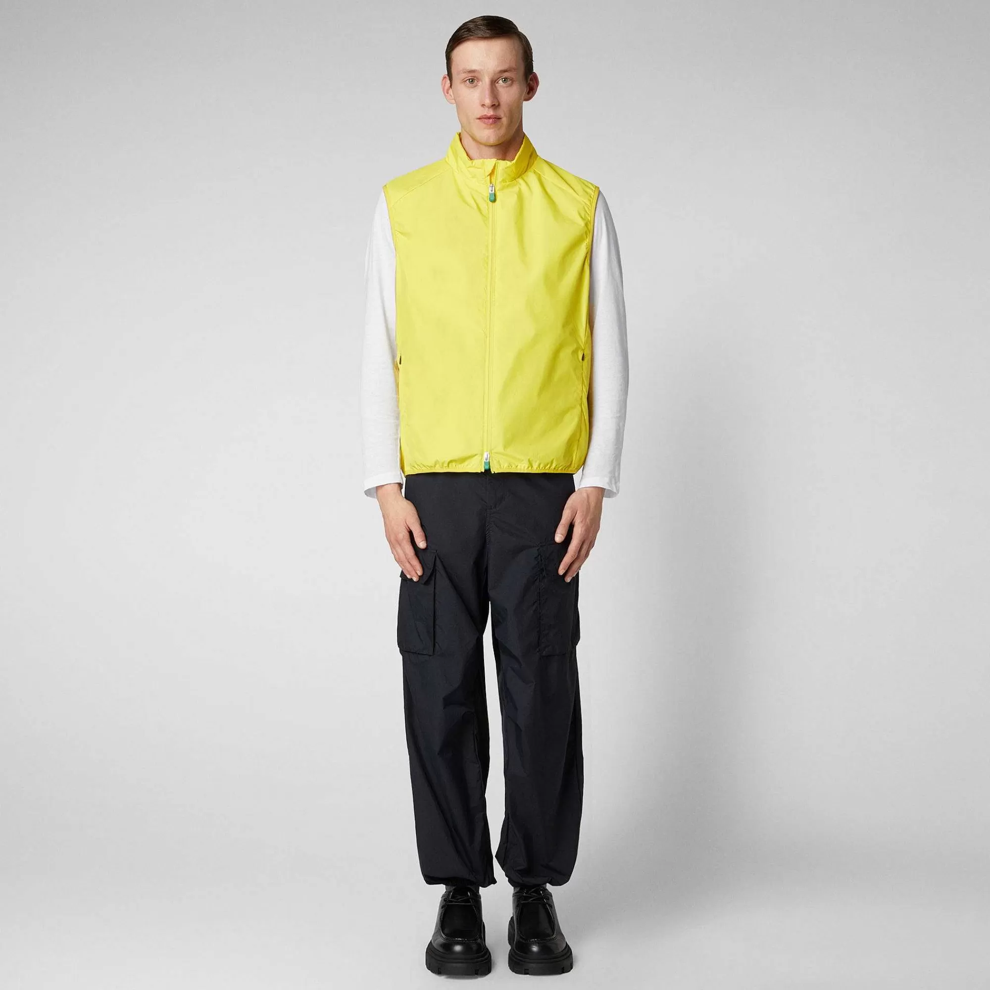 Gilets^Save The Duck Gilet Imbottito Uomo Mars Giallo Sole