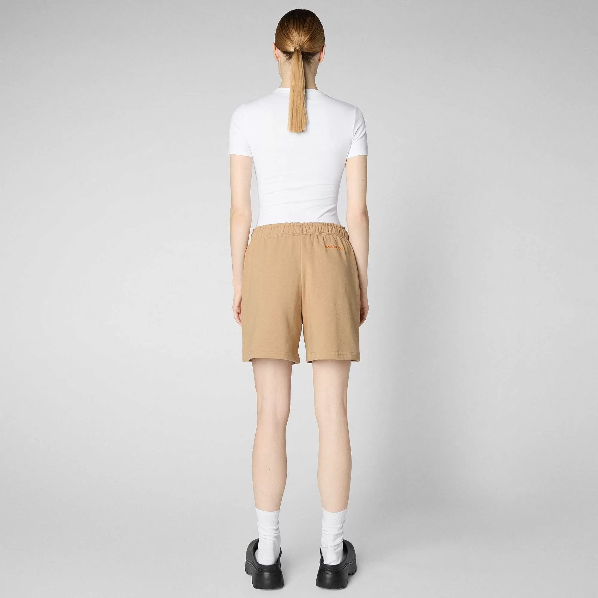 Pantaloni & Gonne^Save The Duck Pantaloni Donna Halima In Beige Biscotto