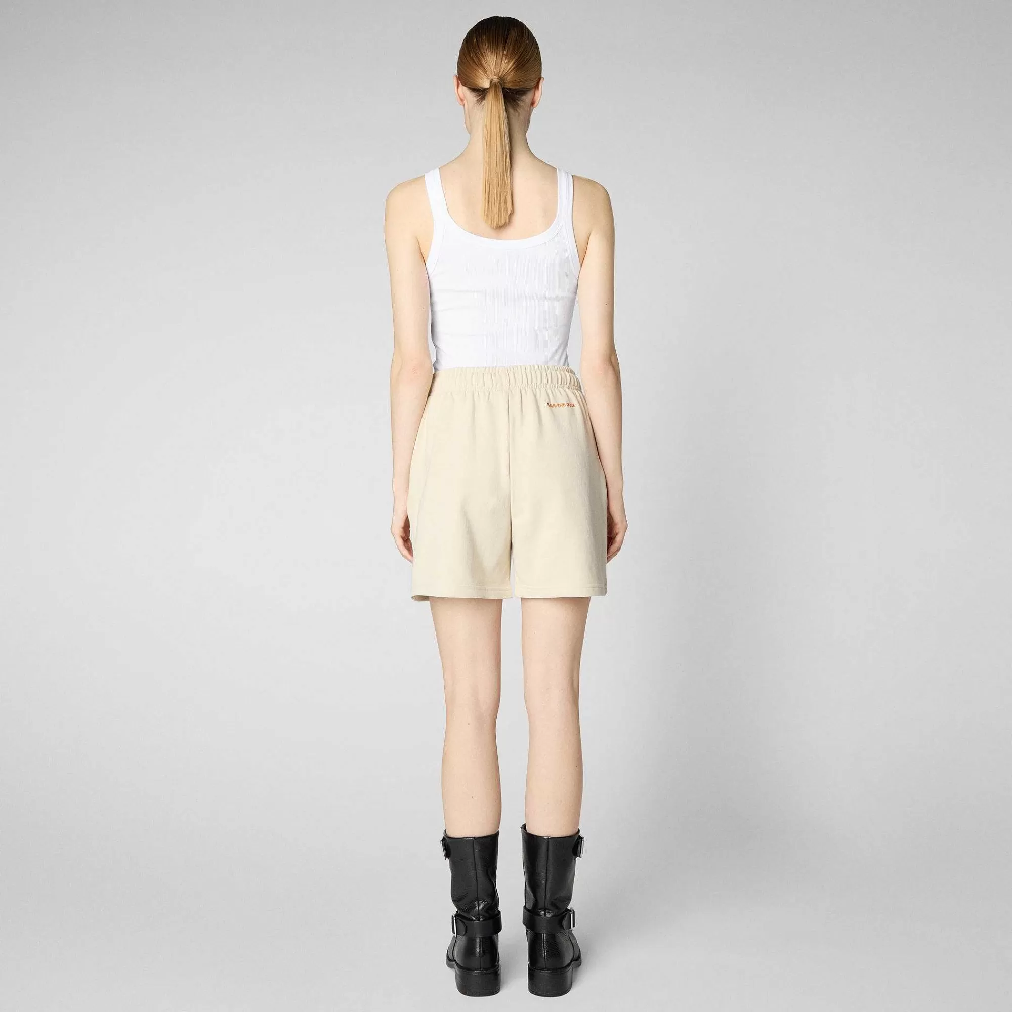 Pantaloni & Gonne^Save The Duck Pantaloni Donna Halima In Beige Crema