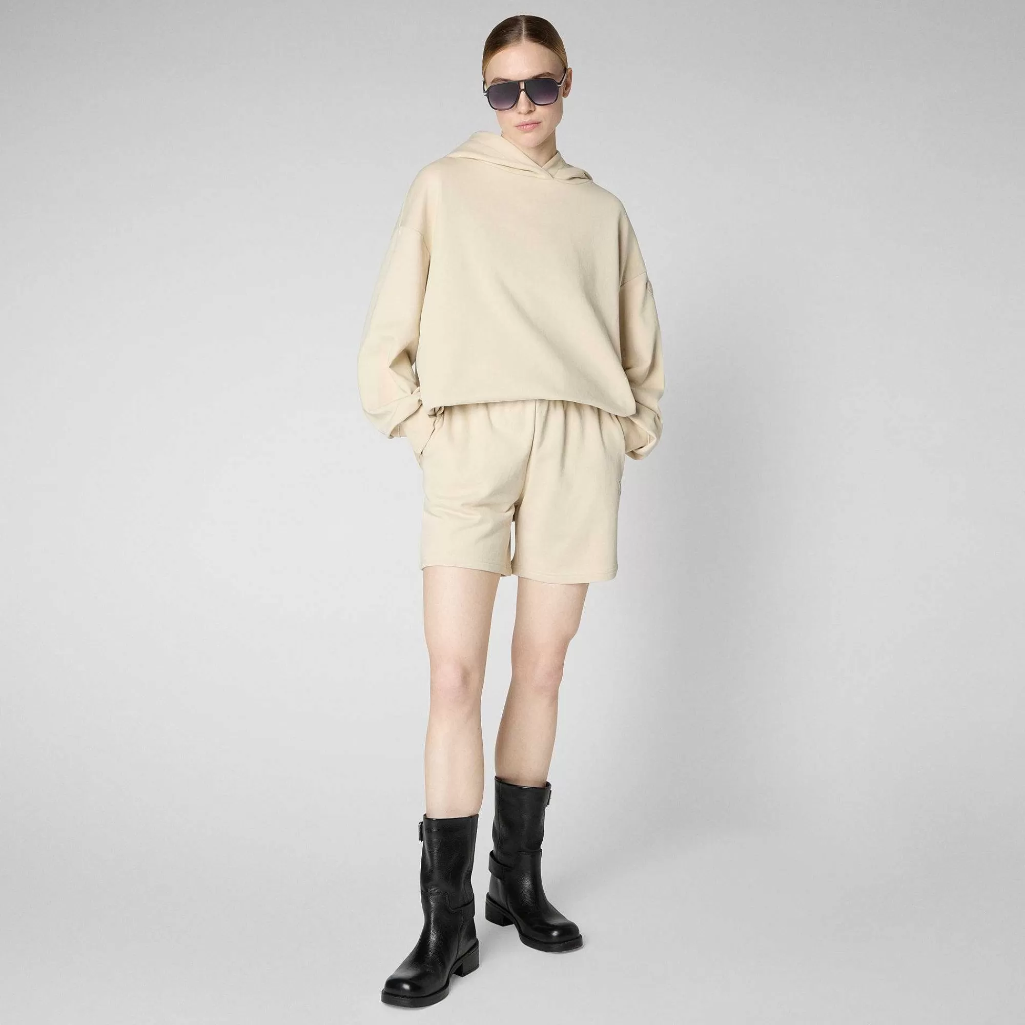 Pantaloni & Gonne^Save The Duck Pantaloni Donna Halima In Beige Crema