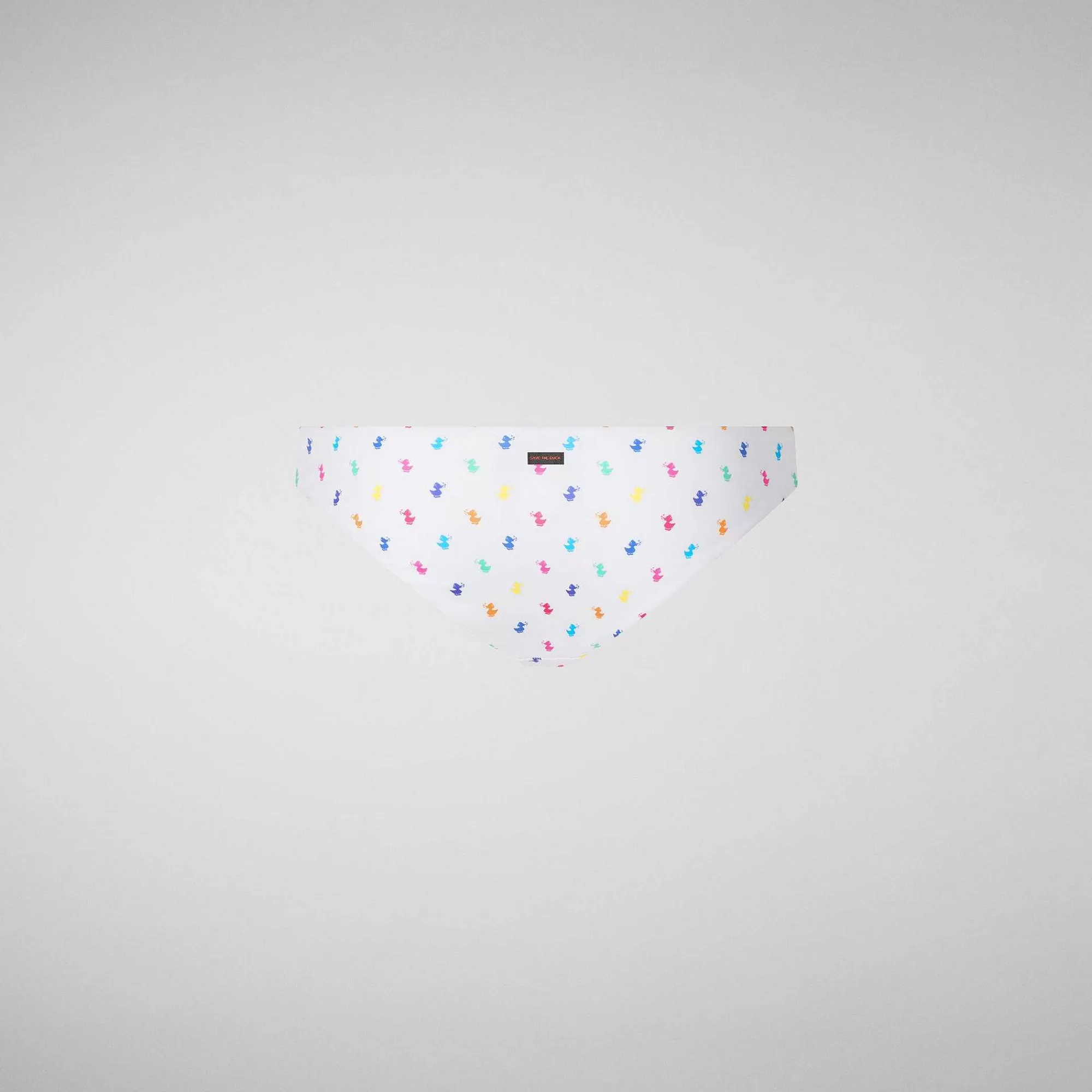 Costumi Da Bagno^Save The Duck Slip Bikini Donna Zeva Stampa Rainbow Ducks Su Fondo Bianco