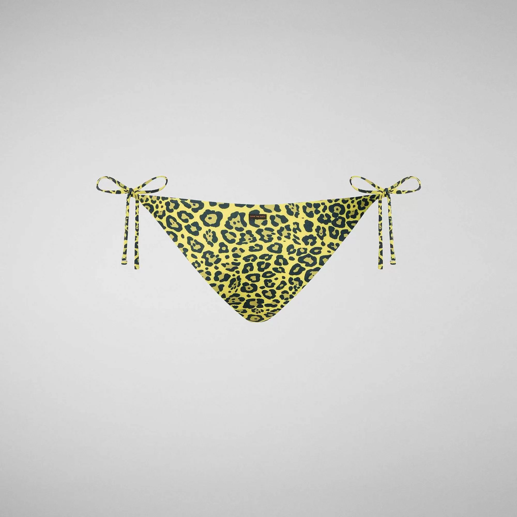 Costumi Da Bagno^Save The Duck Slip Bikini Regolabile Donna Wiria In Giallo Leopardo