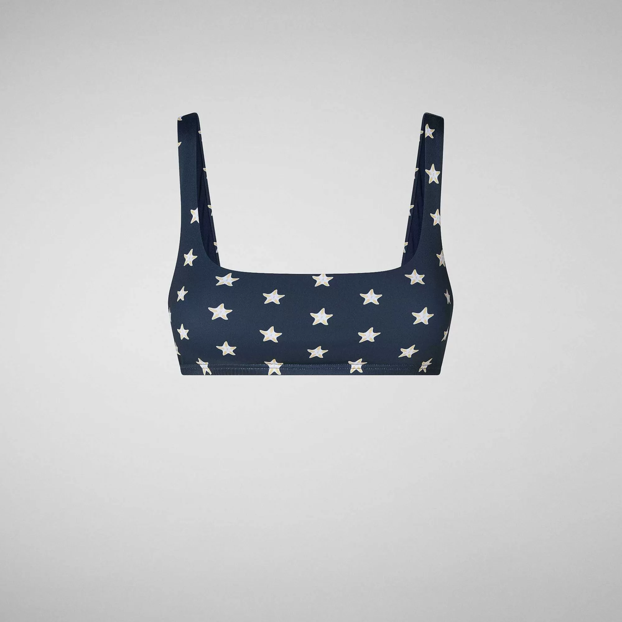Costumi Da Bagno^Save The Duck Top Bikini Donna Uliana Stampa Stelle Marine Stampa Stelle Marine Su Fondo Blu Navy